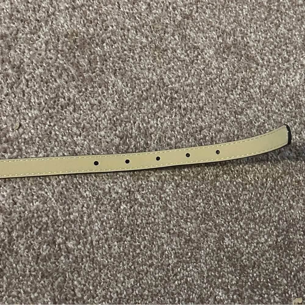 Cat & Jack Black Faux Leather Belt with Multicolor Stitching Girls Size XL